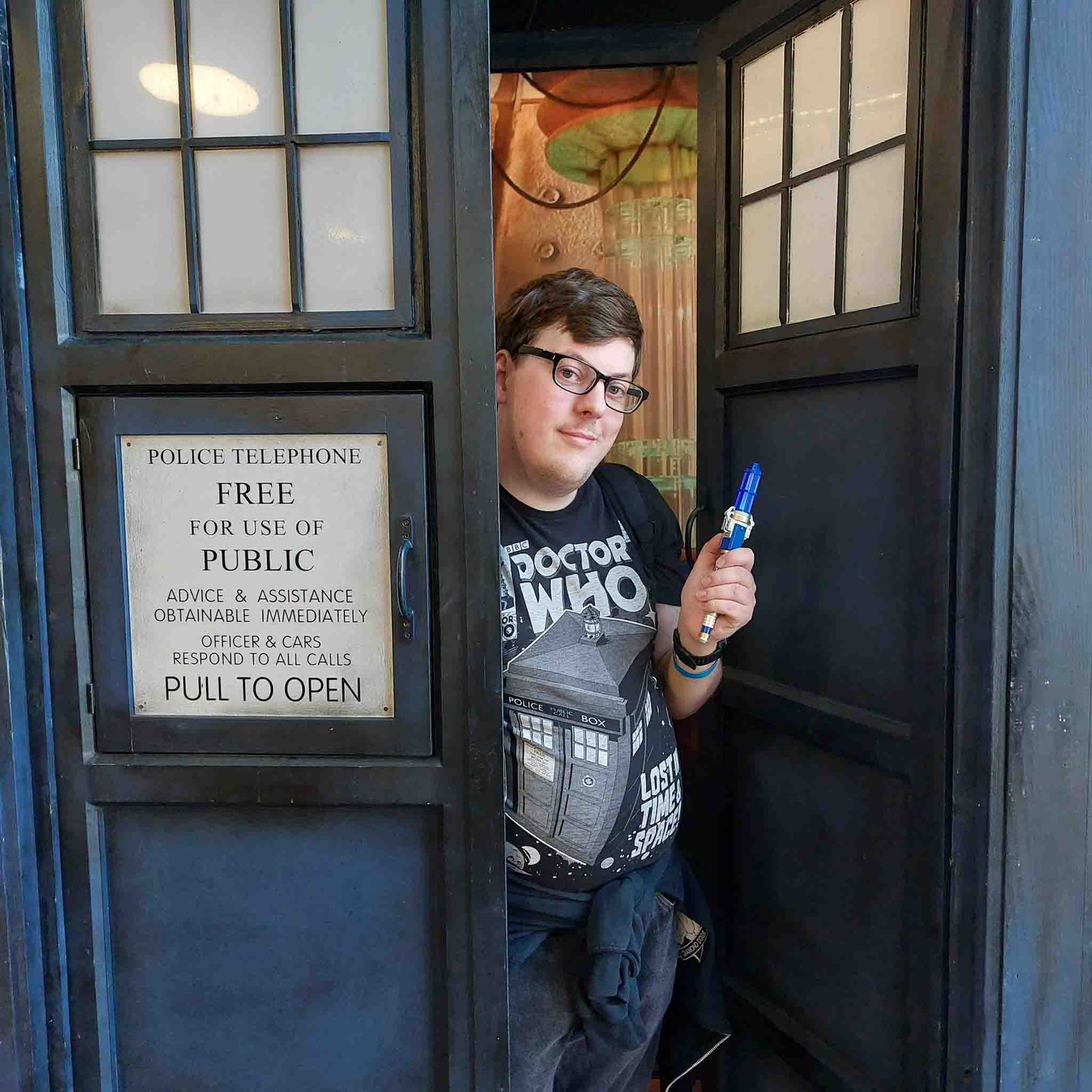 Dan Johnson and Staffordshire TARDIS